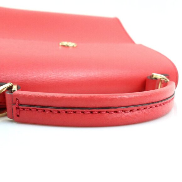 Auth Tory Burch Handbag Shoulder Bag Pink Leather/Goldtone - h30851a - Picture 14 of 15